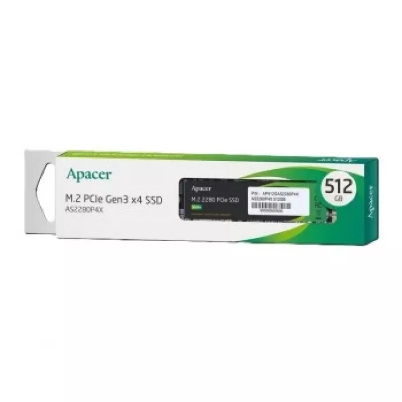 Sisemine SSD APACER AP512GAS2280P4X-1 512 GB M.2 NVMe PCIe, 2100/1500 MB/s, 3D NAND