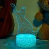 Laua/dekoratiivne LED-lamp MANTA SNL119RGB RGB 3D loomakujuline lamp sisekujunduseks