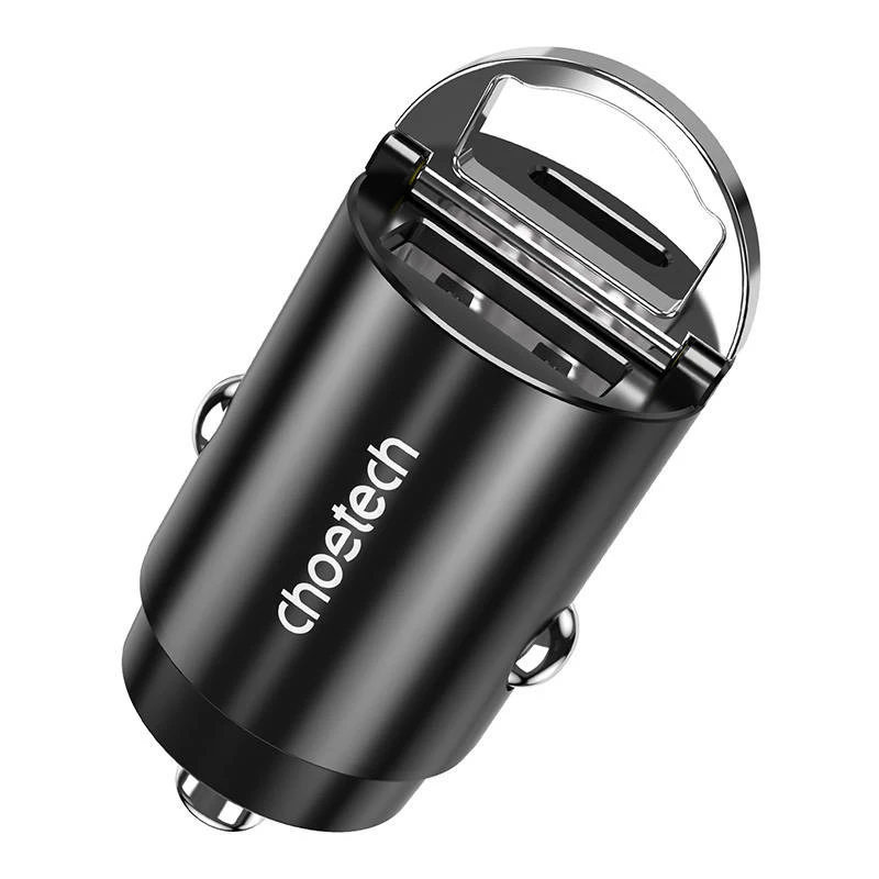USB-C/USB-A laadija CHOETECH TC0006 30 W — QC3.0 ja PD3.0 tugi
