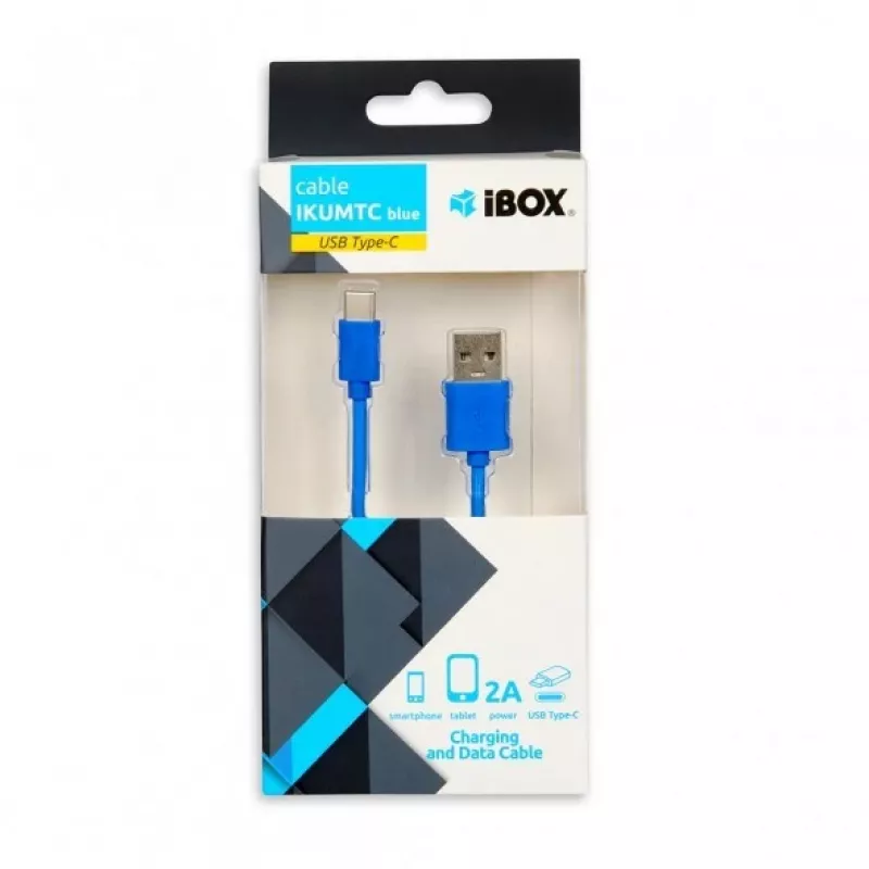 IBOX USB-A USB-C kaabel IKUMTCB — 1 m, USB 2.0, sinine