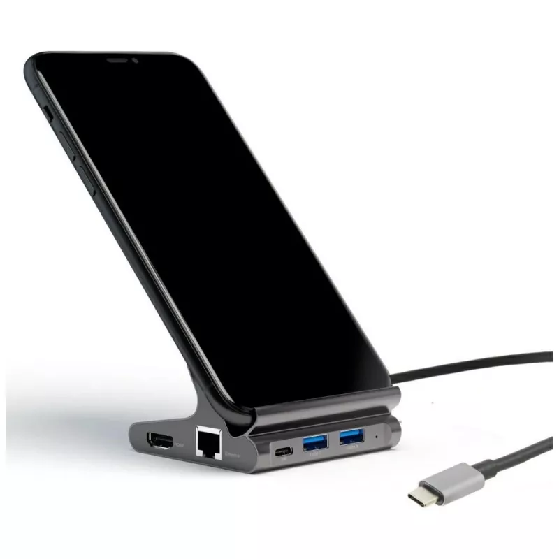Hoidik tahvelarvutile/nutitelefonile 7in1 Dex HDMI/RJ45