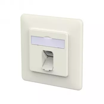 METZ CONNECT ühenduspesa E-DAT C6A LSA++ 1 port UP puhasvalge