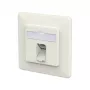 METZ CONNECT ühenduspesa E-DAT C6A LSA++ 1 port UP puhasvalge