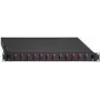 Kiudoptiline jaotuspanel Rutenbeck 2280300120 — 12-pordine LC Duplex, multimoodne, 1U, must RAL 9005