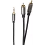 shiverpeaks PRO Series II heliadapteri kaabel, 3,5 mm pistik 2 x RCA (RCA) pistikule, stereo, 2,5 m (BS20-32255)