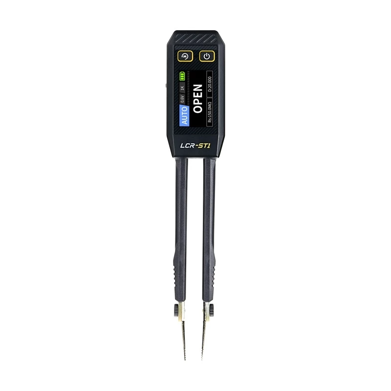 Digitaalne pintsett-LCR-mõõtur Fnirsi LCR-ST1 — käsikäes LCR-tester SMD komponentidele