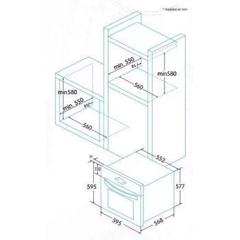 Sisseehitatav ahi Edesa EOE-6020 X, Elektriahi