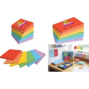 Kleepmärkmik Super Sticky 655-6SS-PLAY 127x76mm sorteeritud 6 tk (655-6SS-PLAY)