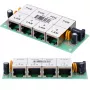 PoE süstija Extralink 4-pordiline 4x 100Mb/s RJ45, Fast Ethernet, 48 V, ilma korpuseta