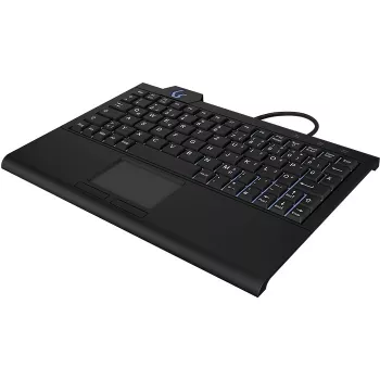 KeySonic KSK-3210ELU (DE) klaviatuur Kodu USB QWERTZ Saksa Must