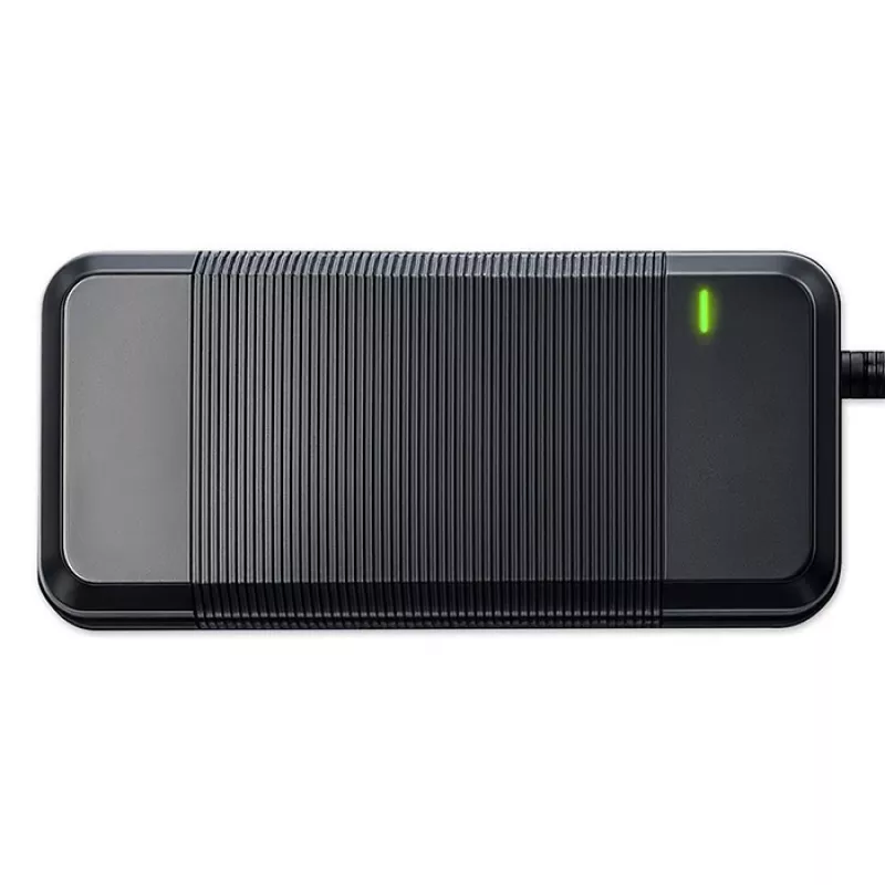 Laadija QOLTEC 36V–42V 4A e-jalgrattale, alalisvoolupistik 5,5×2,1 mm