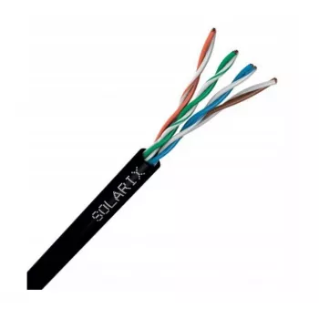 Võrgukaabel Solarix SXKD-5E-UTP-PE UTP CAT5E 305m Must