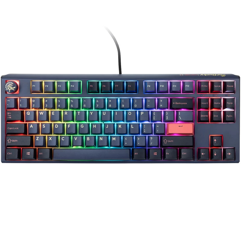 Ducky One 3 Cosmic Sinine TKL mänguklaviatuur, RGB LED - MX-Ergo-Clear (US)