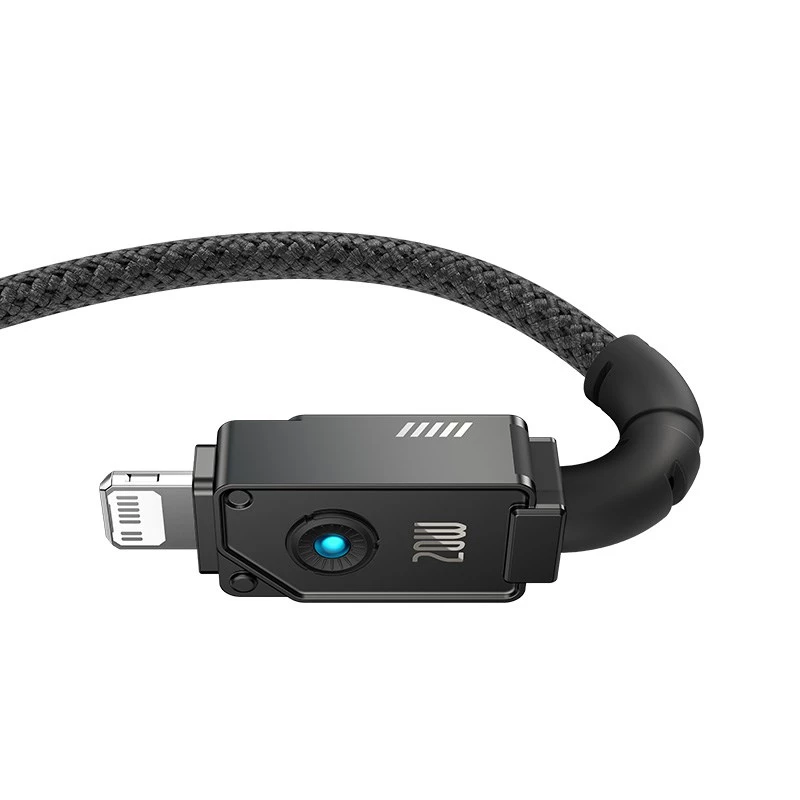 Baseus Purunematu USB C–iP kaabel 2 m 20 W Must