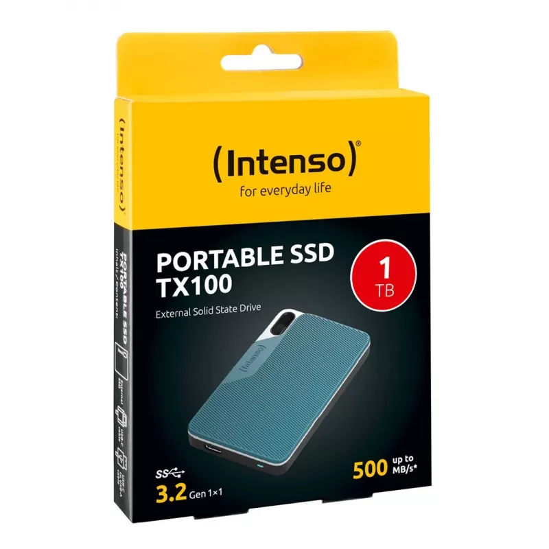 Intenso SSD TX100 1,8-tolline 1TB USB 3.2 väline