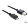USB-kaabel DeLOCK EASY-USB 2.0-A Micro-B 5m