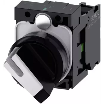Pöörlev valikulüliti esirõngas plastist must/valge 1 x 90° Siemens SIRIUS ACT 3SU1100-2BF60-1BA0
