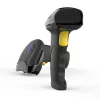 Juhtmeta vöötkoodiskänner QOLTEC 50856 — 1D ja 2D juhtmeta pihuskänner, USB-liides, ABS-korpus, 170×62×100 mm, 203 g