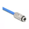 DeLOCK 86056 juhtmepistik M12 Must roostevaba teras Emane