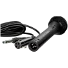 Mikrofon SVEN MK-100 (juhtmega, dünaamiline, metall, kaabel 4,0 m, 6,3/3,5 mm pesa, kardioid, must)