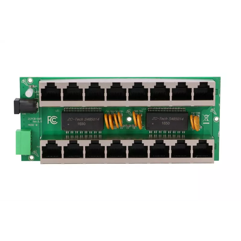 PoE injektor Extralink Gigabit 8 porti 1000Mb/s RJ45 režiim B