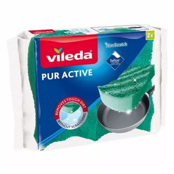 Käsn- ja küürimispadi Vileda Pur Active 2 tk