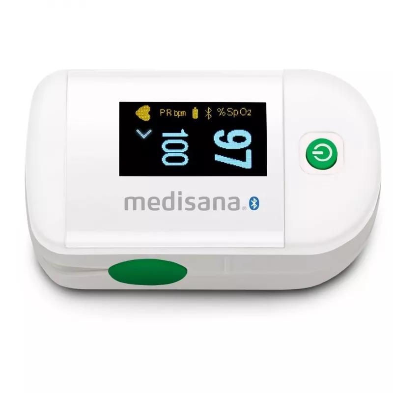 Medisana PM 100 Connect pulssoksümeeter, hall/valge