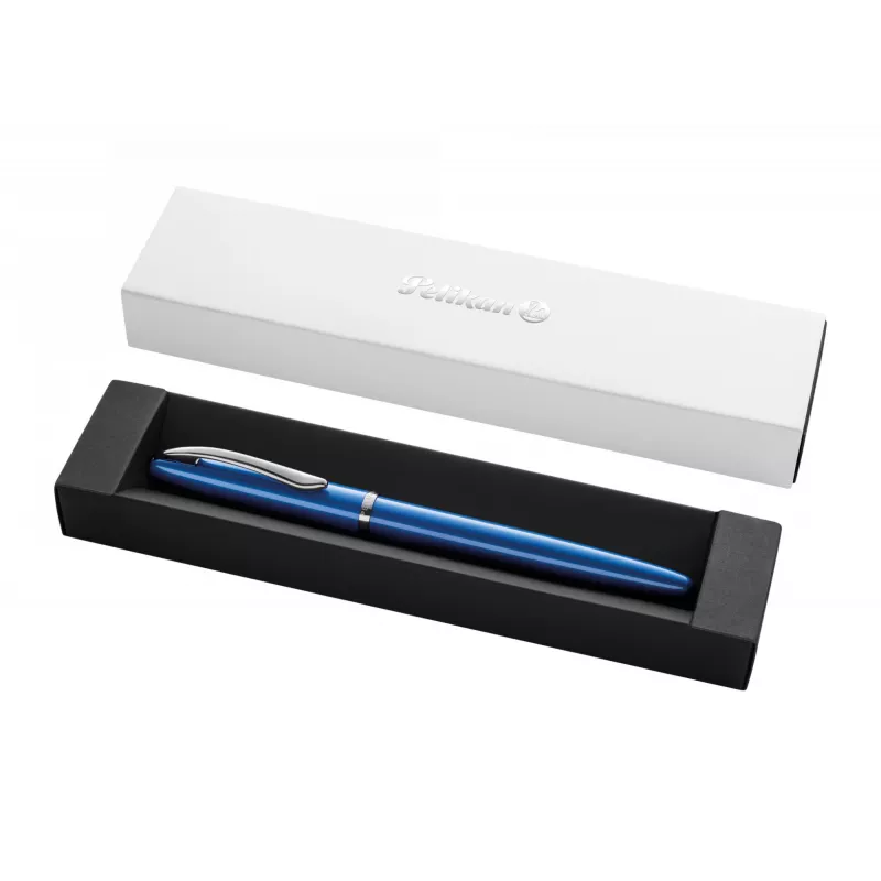 Pelikan Jazz Noble Elegance P36 täitesulepea padruniga täitesüsteemiga sinine hõbedane