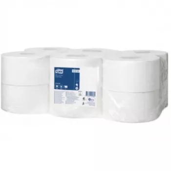Tualettpaber Tork Universal Mini Jumbo T2, 1-kihiline, 240 m, taaskasutatud paber, hall, 12 tk