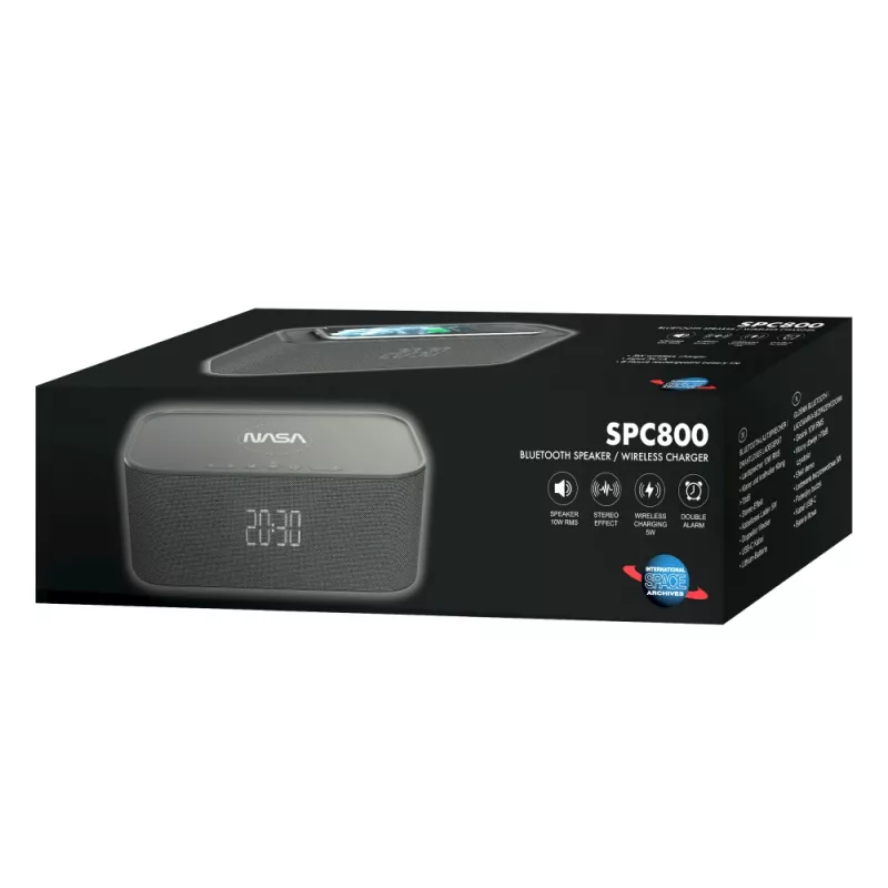 NASA SPC800 Bluetooth kõlar/äratuskell/juhtmevaba laadija