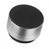 Manhattan Metallic Bluetooth Speaker, pritsmekindel, ulatus 10 m, microSD-kaardilugeja, 3,5 mm lisasisend, kaasas USB-A laadimiskaabel (5 V laadimine), hõbedane, kolmeaastane garantii