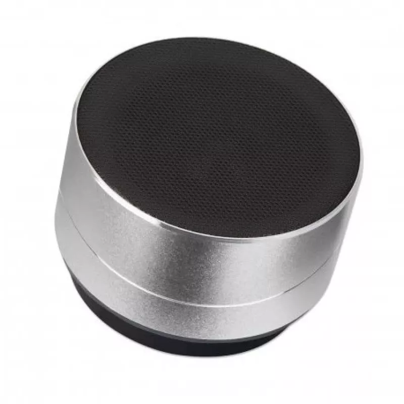 Manhattan Metallic Bluetooth Speaker, pritsmekindel, ulatus 10 m, microSD-kaardilugeja, 3,5 mm lisasisend, kaasas USB-A laadimiskaabel (5 V laadimine), hõbedane, kolmeaastane garantii