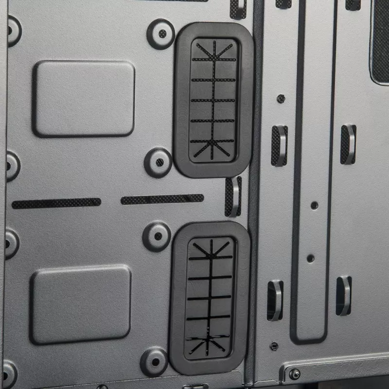 Arvuti korpus MODECOM Oberon Pro Midi Tower — must, toetab ATX/microATX/ITX, 7 laienduspesa, kuni 395 mm GPU, 5 HDD/3 SSD pesa