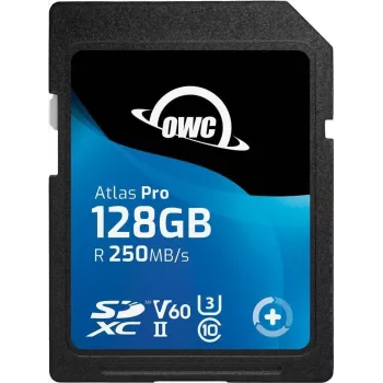 OWC Atlas Pro 128 GB SDXC UHS-II V60 mälukaart – laiendatud mahutavusega SD (SDXC)