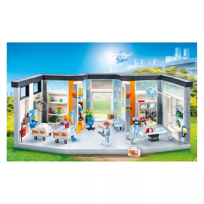 Mängufiguur Playmobil 70191 Sisustatud haiglaosakond 297 osa