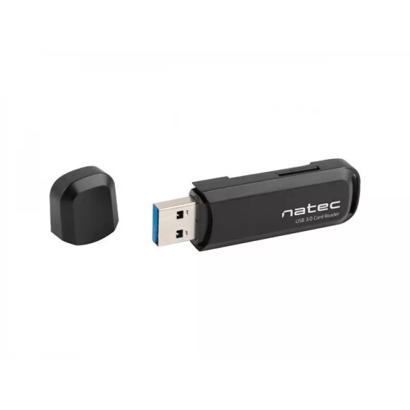 Kaardilugeja NATEC Scarab 2 USB 3.2 Gen 1 Type-A — MicroSD/SD tugi, 5000 Mbit/s, must