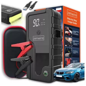 Auto käivitusabiseade akupank zenwire CY16 6400 mAh — kaasaskantav abiseade 12V akudele