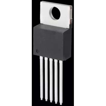 Pinget alandav pingeregulaator Texas Instruments LM2575 HVT-5.0, fikseeritud 5,0 V väljund, sisend 4–60 V, korpus SO-220-5