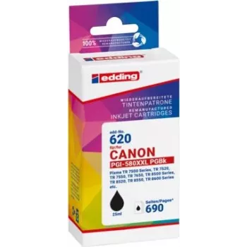 edding printerikassett EDD-620 must, ühildub Canon PGI-580XXL BK-ga