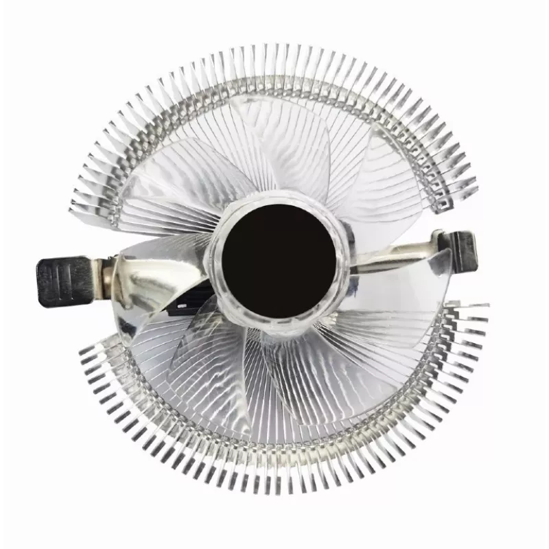 Õhujahuti Gembird CPU-HURACAN-X40 — 90 mm ventilaator, 800–1600 RPM, LGA 775 tugi, läbipaistev