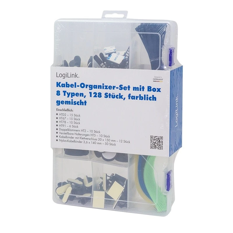LogiLink kaablite korrastamise komplekt 128 tk