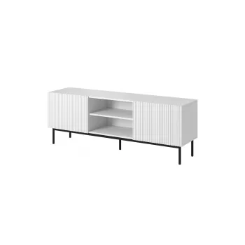 PAFOS RTV-kapp peal must terasraam 150x40x60 cm valge matt