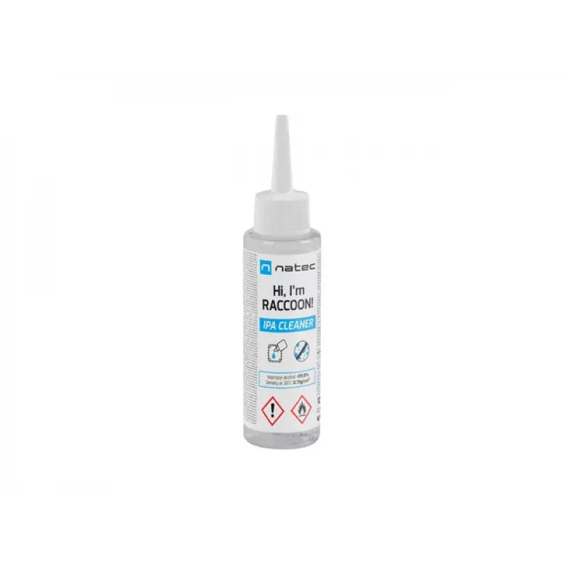 Isopropüülalkoholi puhastusvahend NATEC Racoon 100 ml — elektroonika- ja pinnapuhastusvahend
