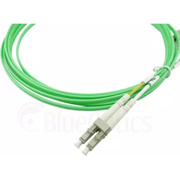 BlueOptics duplekskiudoptiline patch-kaabel, LC-UPC/LC-UPC beež, 10 meetrit, mitmemooodiline G50/125m, OM5