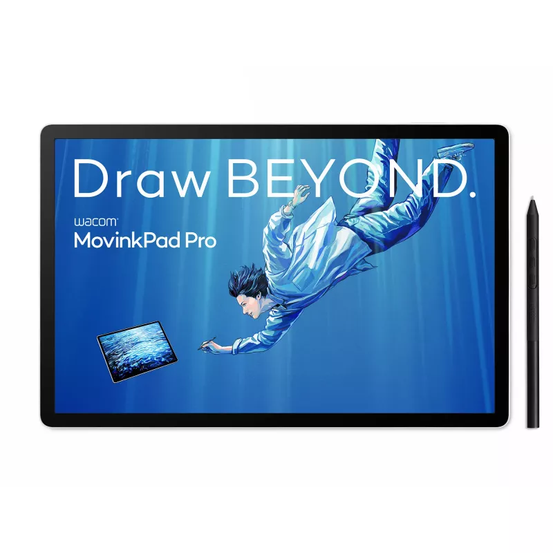 Wacom MovinkPad Pro 14, juhtmega ja juhtmevaba, 5080 lpi, 302 x 189 mm, USB/Bluetooth, 1 cm, pliiats