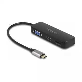 DeLOCK USB USB-C adapter VGA-le, HDMI-le ja DisplayPortile 4K 60 Hz