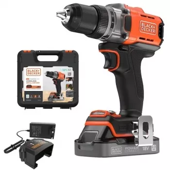 Juhtmeta puurtrell Must & Decker BCD382D1XK 18V 2Ah aku