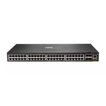 HPE - Aruba seeria - Aruba 6300F - lüliti - L3 - hallatav - 48 x 10/100/1000 + 4 x 1 Gigabit / 10 Gigabit / 25 Gigabit / 50 Gigabit SFP56 (üleskanne / virnastamine) ees ja küljel taga