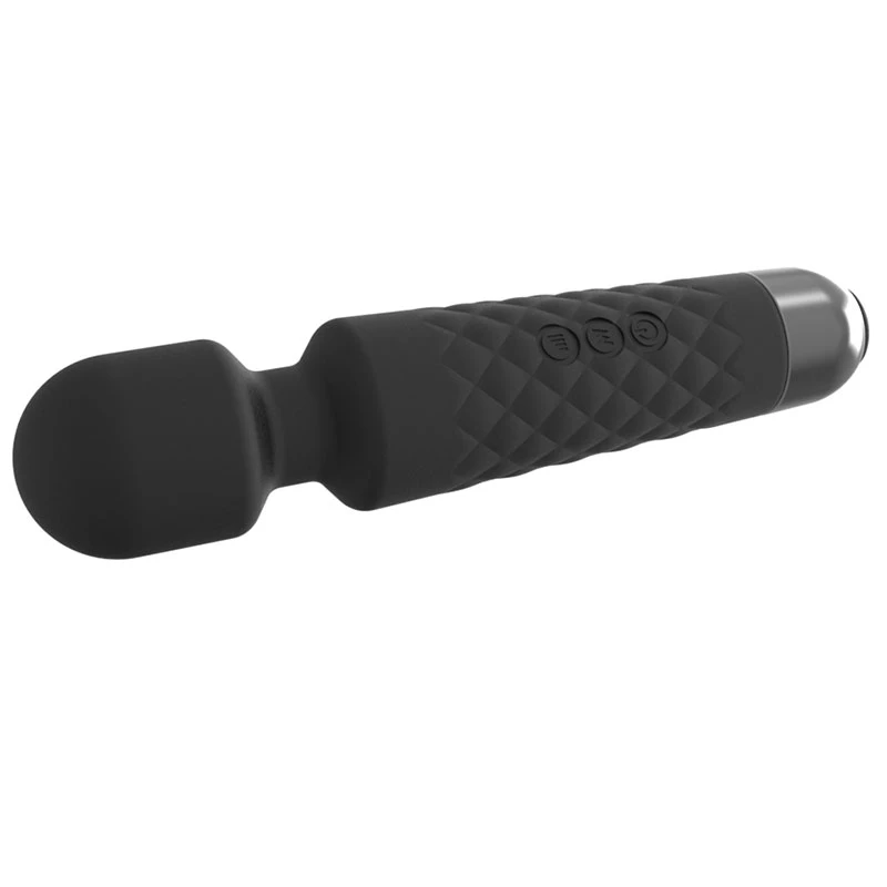 Kliitorimasseerija Erolab Wand-M Must — laetav, veekindel