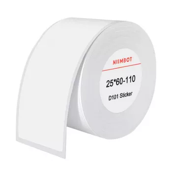 Termosildid NIIMBOT 25 x 60 mm valge, 110 tk